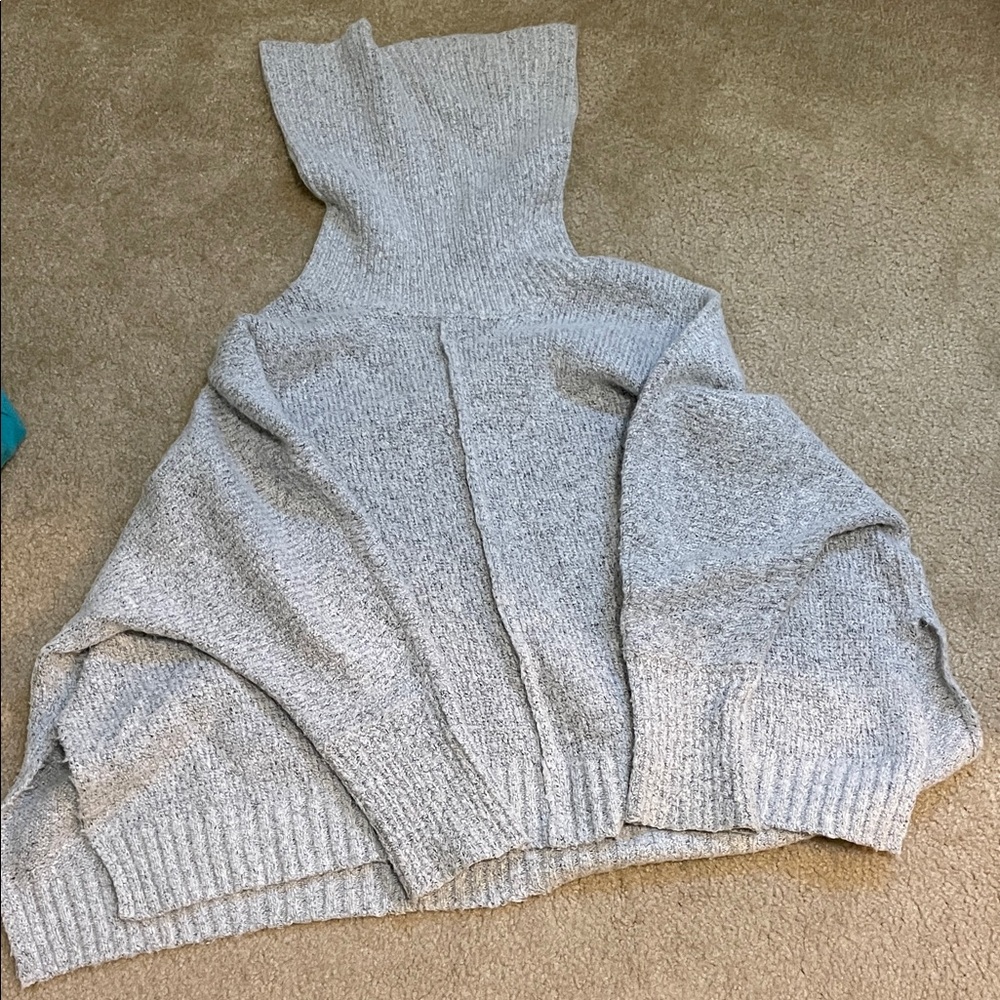 Ruby Moon Light Gray Cowl Neck Sweater